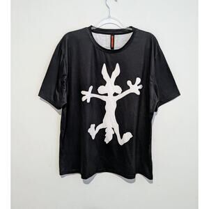 Peachbruh Black Rabbit Shirt Size XL